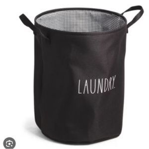 Rae Dunn Collapsible LAUNDRY Hamper Basket Bin New